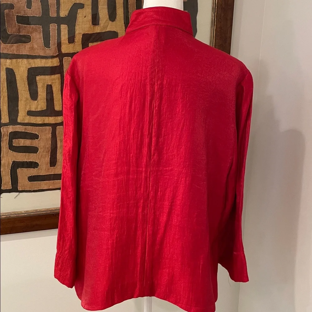 Ruby Rd. Shimmering Red Jacket - Picture 5 of 9